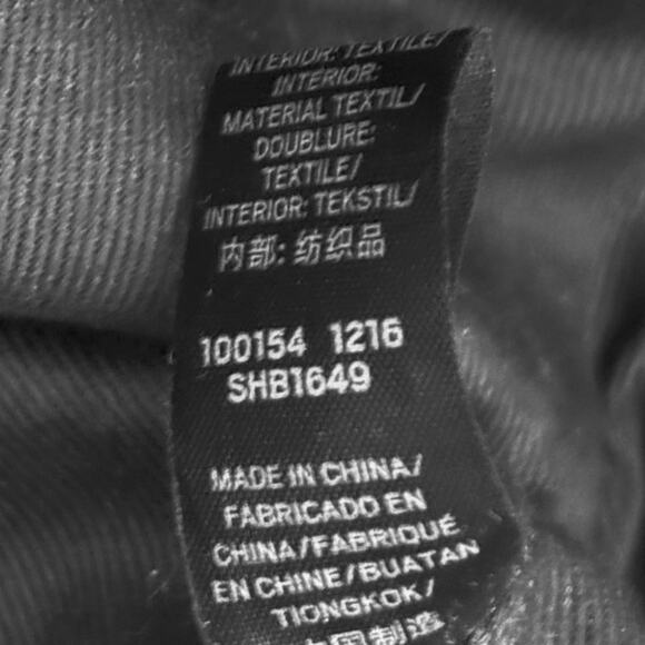 Fossil Woven Black/White Key Crossbody Hand Bag Minimalist Business Careerwear - Picture 10 of 11